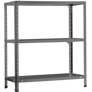 Estantería Metálica SimonRack de Almacenaje, 900x800x300 mm, 3 Baldas, Soporta 100 kg por balda, Gris - Modelo Comfort Classic