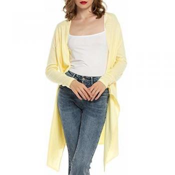 Cardigan Mujer Verano Camisa Blusa Manga Larga Mujer Cárdigan Largo Playa Camisetas de Fiesta Blusas Largas Chal Flojo Chaqueta Punto Cardigans Mujer Primavera Verano