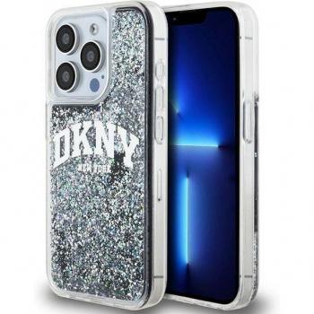 Funda DKNY Liquid Glitter Big Logo para iPhone 15 Pro 6.1 - Negra