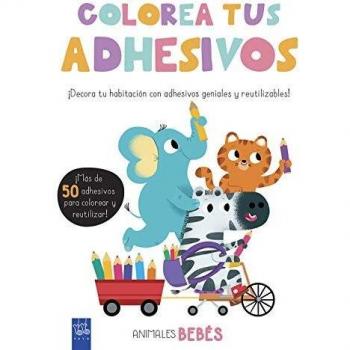 Colorea tus adhesivos. Animales bebés