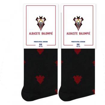 Calcetines Albacete Balompié Pepe Pinreles Logo Negro