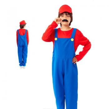 XOCOTŌ® Disfraz Fontanero Rojo Mario para Niños