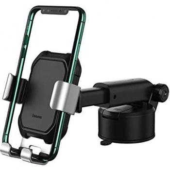Baseus Gravity Car Mount - Soporte para teléfono móvil con Ventosa (Negro)