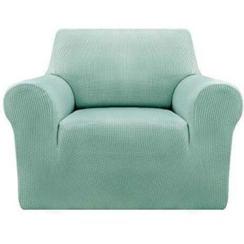 Deconovo Funda para Sofá Cubre de Sillón 1 Plaza Protector Elástica 84 x 90 x 91 cm Verde Claro