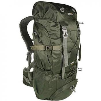 Regatta Survivor Iii - Mochila acolchada para hombre, Hombre, Mochila, EU143 41C000, verde oscuro, 65 L