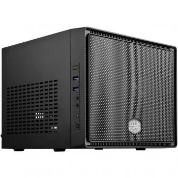 Cooler Master Elite 110 Caja para computadora, Mini-ITX, USB 3.0, Panel lateral de malla, Color Negro, RC-110-KKN2