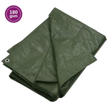 Lona HDPE Verde 180 g/m² 6x6 m