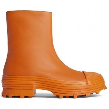 CAMPERLAB Traktori Women's Boots in Orange Smooth Leather, Size 42 (EU) / Size 11 (US)