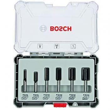 Bosch Professional Set de Brocas Fresadoras Rectas de 6 Piezas