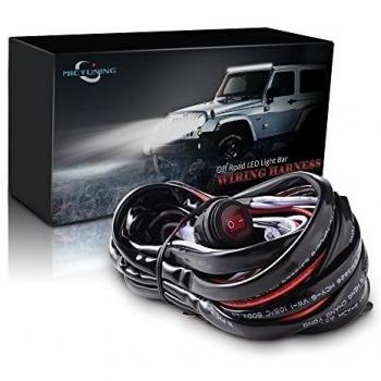 mictuning LED Light Bar arnés de cableado Off Road 40 Amp Relay Interruptor impermeable Switch