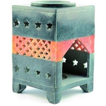 Aargee Soapstone Twin Jali - Quemador de esencias