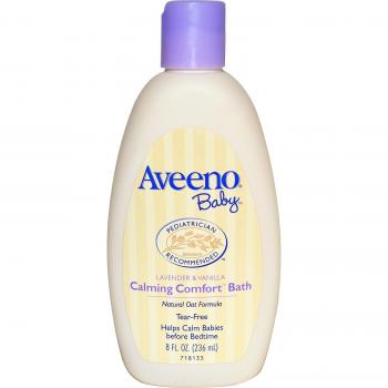 Aveeno Baby Calming Comfort Bath, Lavender & Vanilla, 8 Oz.