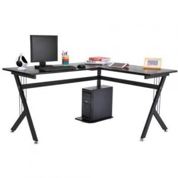 HOMCOM Mesa de Ordenador PC de Tabla de Madera Mesa Esquinera de Angulo para Oficina Dormitorio Hogar Escuela…