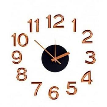 Reloj de Pared Adhesivo Bronce ABS Ø 35 cm y Ø 45 cm