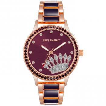 Juicy Couture Women's Quartz Watch JC1334RGPR (Ø 38 mm) - Pink / Multicolored / Lilac