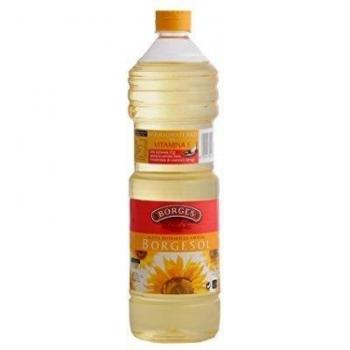 Borgesol - Aceite de Girasol Refinado, Paquete de 15 Botellas, 1 Litro Cada Una