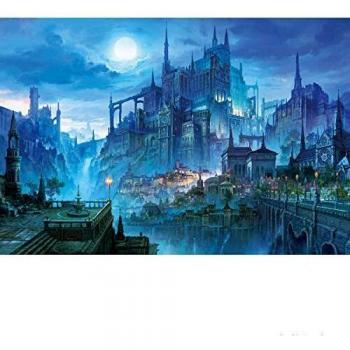 Ingooood tranquil series castle in the night basswood jigsaw puzzles 1000 piezas para adultos