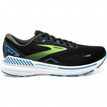 Brooks Adrenaline GTS 23 Running Shoes - Men's, Black/Hawaiian Ocean/Green, Size 12.5 Medium (D Width)