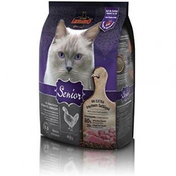 Leonardo Senior [400g] Alimento seco para Gatos Mayores | Alimento Completo para Gatos Mayores a Partir de Aproximadamente 10 años de Edad