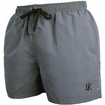 LK LEKUNI Bañador Hombre Pantalones de Playa con Forro con Cordón Traje de Baño Pantalón Ceñido_Gris_XL