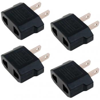 OcioDual 4X Adaptador Conversor Enchufe Clavija Europeo EU Europa a Americano US USA EEUU Mexico China
