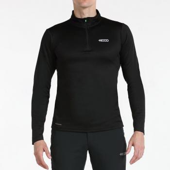 +8000 Erro Hombre Camiseta Técnica Manga Corta Poliéster Negro