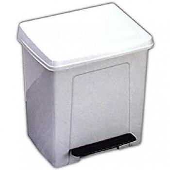Denox DEN093 Pedalbin Classic 8 litros, Blanco, 255x220x285 mm