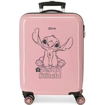 Maleta de cabina Disney Best of Stitch con diseño rígido y capacidad de 34 litros