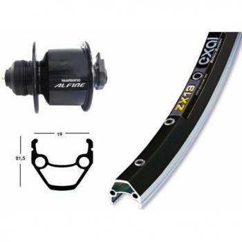 Bike-Parts V-RAD 75Nabend Alfine Bicicleta de Paseo, Plata, Size