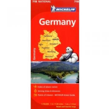 Michelin Detailed Germany Road Map 718