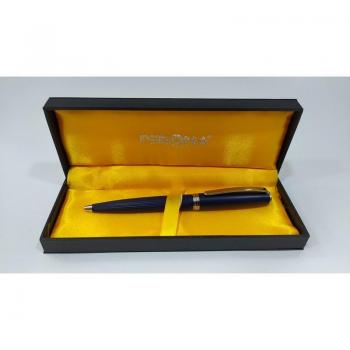 Bolígrafo Perona Azul Set Regalo 57423, cuerpo azul marino, diseño elegante, acabado plateado, incluye estuche de regalo, ideal para uso diario y como obsequio