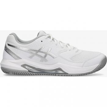 ASICS Gel-Dedicate 8 Clay Zapatillas de Tenis/Pádel para Mujer - Blanco, Plateado