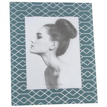 Marco de Fotos Alexandra House Living Azul Cristal 23 x 1 x 28 cm