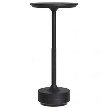 Lámpara de Mesa Lyneham EPIKASA, Aluminio Negro, 13x13x28.5 cm