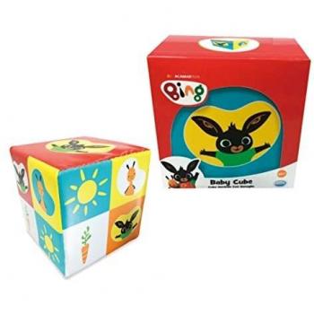 ODS TOYS Bing-Baby Soft Cube Cubo Suave 1515 cm de piel sintética con Sonaglin, multicolor, 48421