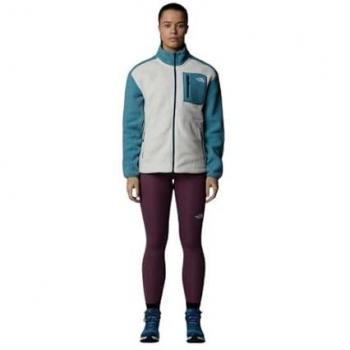 Forro polar The North Face Yumiori Full Zip mujer blanco turquesa talla S