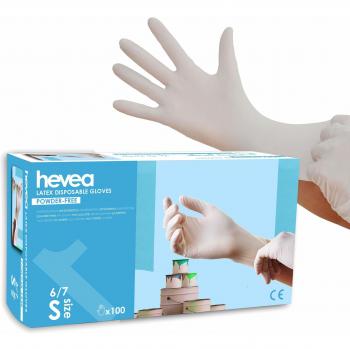 Guantes desechables de látex sin polvo pack 1 x 100  Talla S