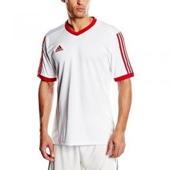 adidas Tabe 14 JSY - Camiseta para hombre, color blanco / rojo, talla 128