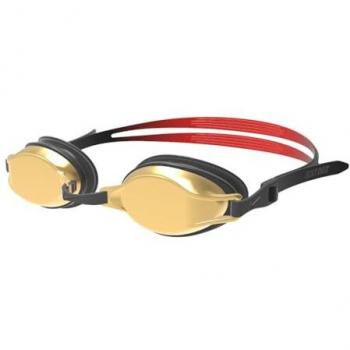 Gafas de natación Nike Swim Chrome Mirror negro rojo con lentes espejadas, modelo NESSD125, unisex, multicolor, talla única