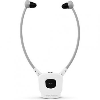 TechniSat StereoMan ISI - estéreo-Auriculares inalámbricos para televisores y Dispositivos de música, Blanco
