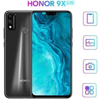 HONOR 9X Lite-ROM de 4GB RAM 128GB, Pantalla FullView de 6.5 Pulgadas, Procesador Hisilicon Kirin 710, Cámara Trasera de 48 MP + Cámara Frontal de 8MP, Batería Grande de 3750mAh, EMUI 9.1
