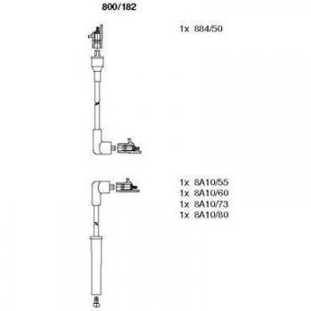 Juego de cables de encendido BREMI 800/182 para FORD 1063606