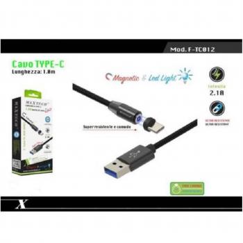 Cable Magnético de Carga y Datos para Huawei 1mt Conector Tipo-C Maxtech F-tc012