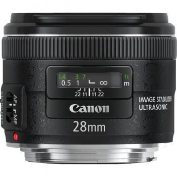 Canon EF 28 mm f/2.8 IS USM Lens, Black