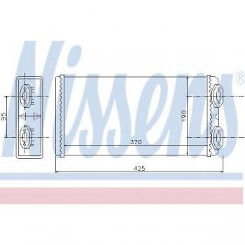 Radiador de calefacción Nissens 71925 - Matriz de calor interior