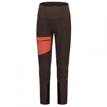 Pantalones de Esquí de Travesía Maloja Hocharnm - Diseño Híbrido Chocolate XS Mujer