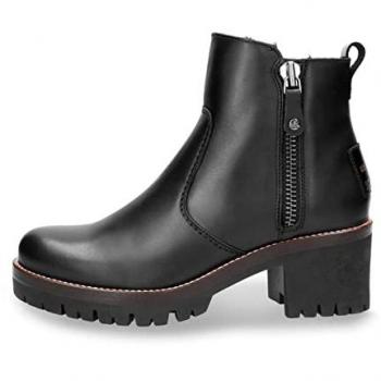Botas Panama Jack Pauline Igloo Trav - Color Negro - Piel Napa Negro Waterproof - Hechas en España - Talla 41 EU