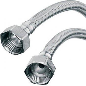Manguera Flexi Cocina Monobloque de 30cm con Conector de Grifo 3/4 x 3/4