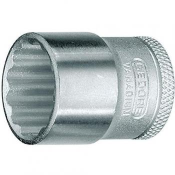 Insertable de llave de vaso Gedore D 30 22, 3/8, perfil UD, diámetro 22 mm, acero cromado
