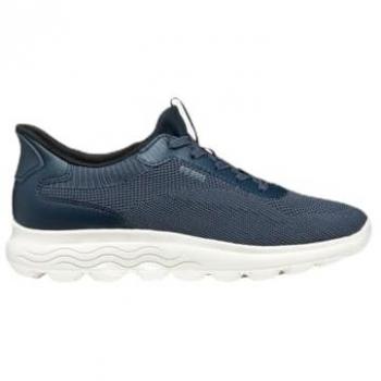 Geox Women's Spherica Plus Sneakers in Navy Blue, Size 38